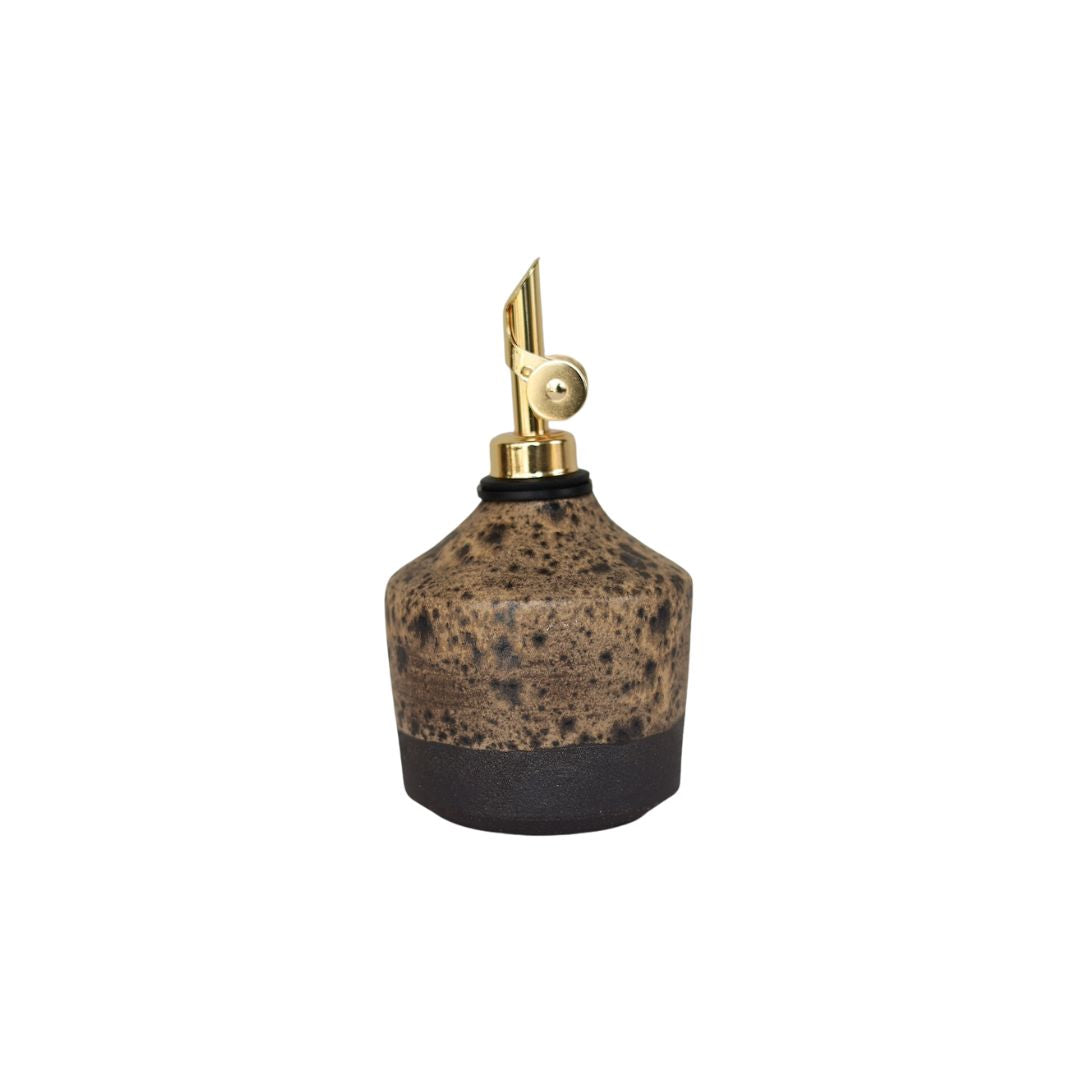 DARK SPECKLED OIL CRUET