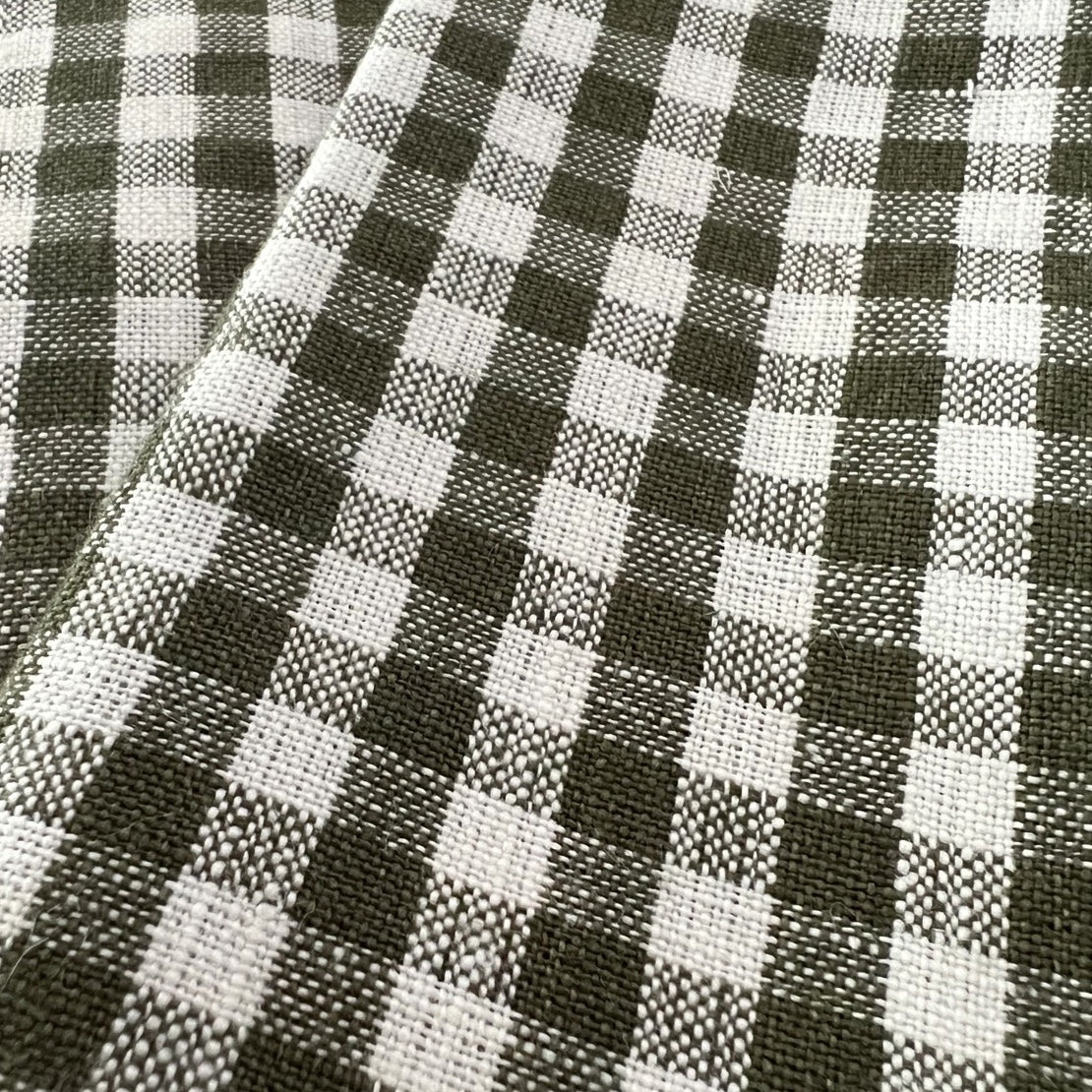 GINGHAM LINEN TEA TOWELS