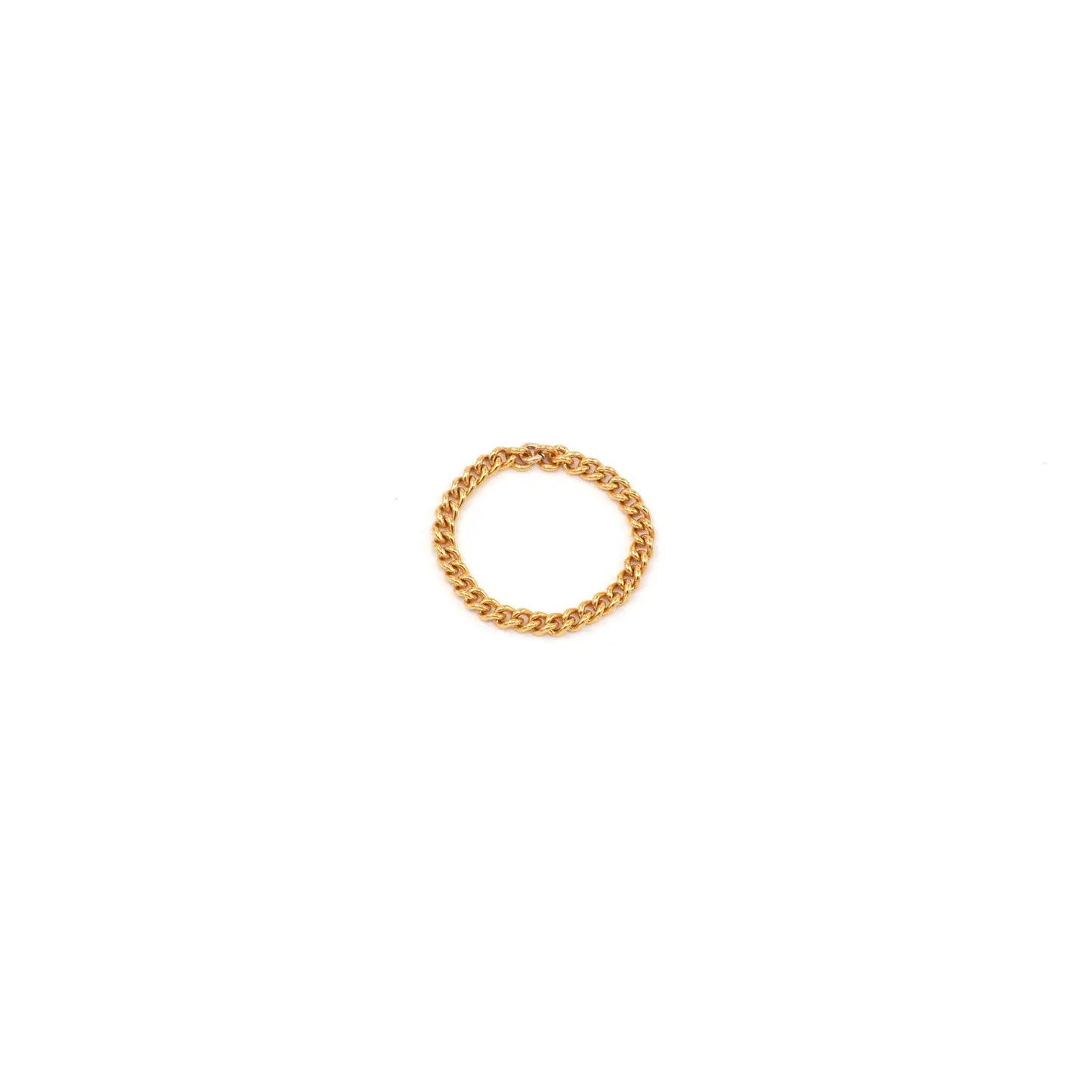 SIMPLE GOLD CHAIN RING