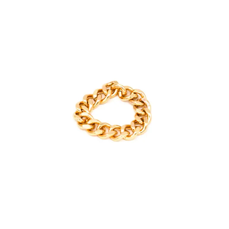 CHUNKY GOLD CHAIN RING