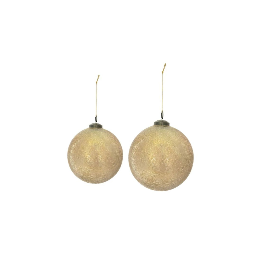 Gold Seeded Glass Ornaments