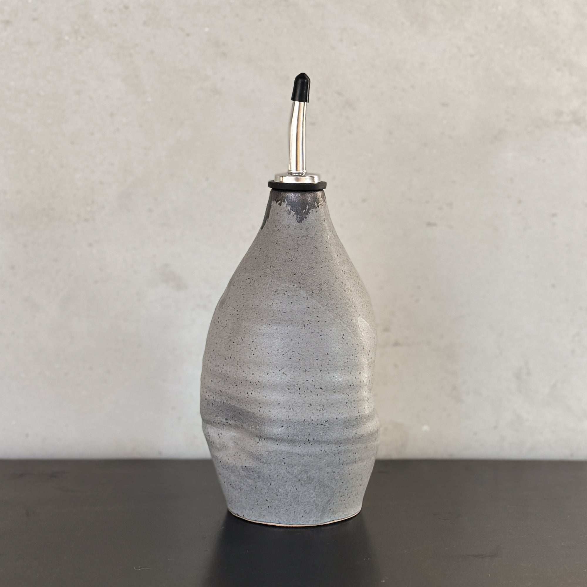 HAND THROWN OIL CRUET