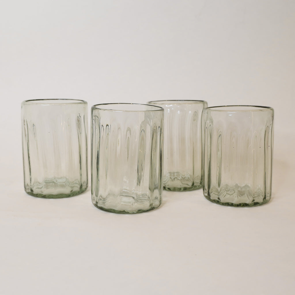 Handblown Fluted Glass