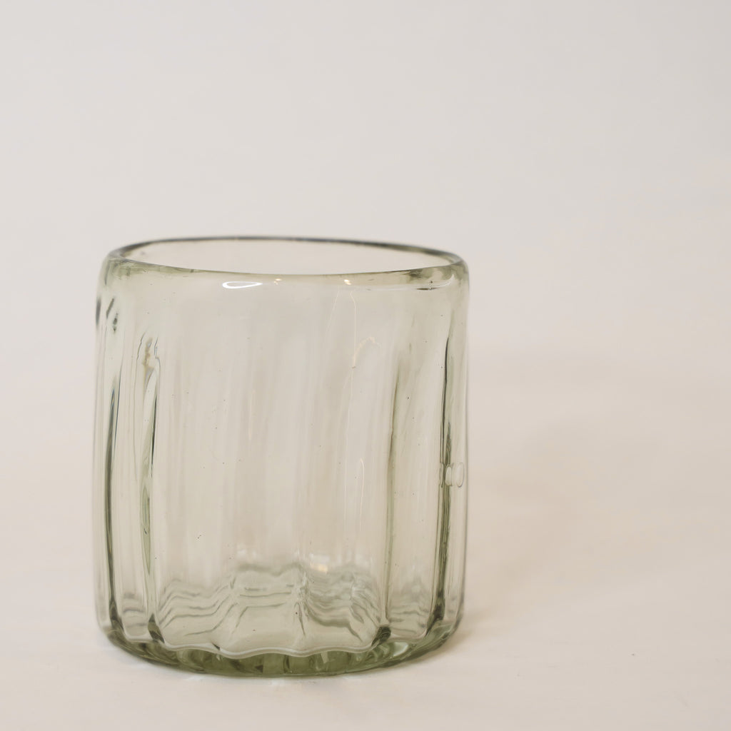 Handblown Fluted Tumbler Glass