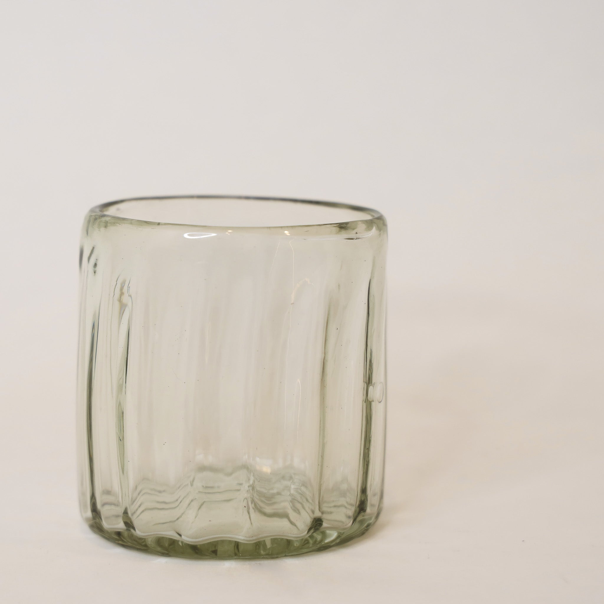 Handblown Fluted Tumbler Glass