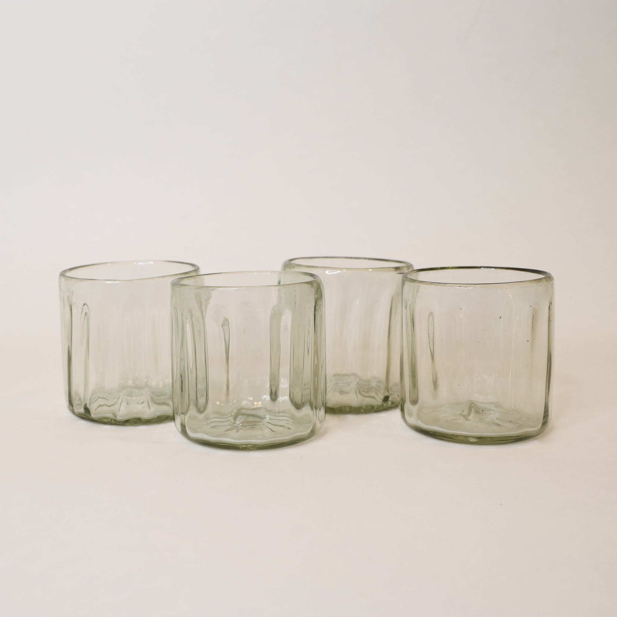 Handblown Fluted Tumbler Glass