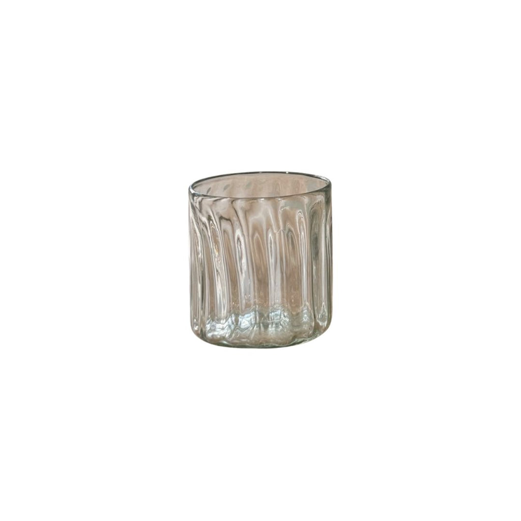 Handblown Fluted Tumbler Glass