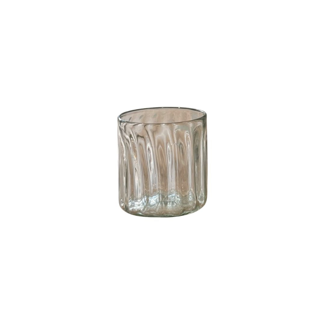Handblown Fluted Tumbler Glass