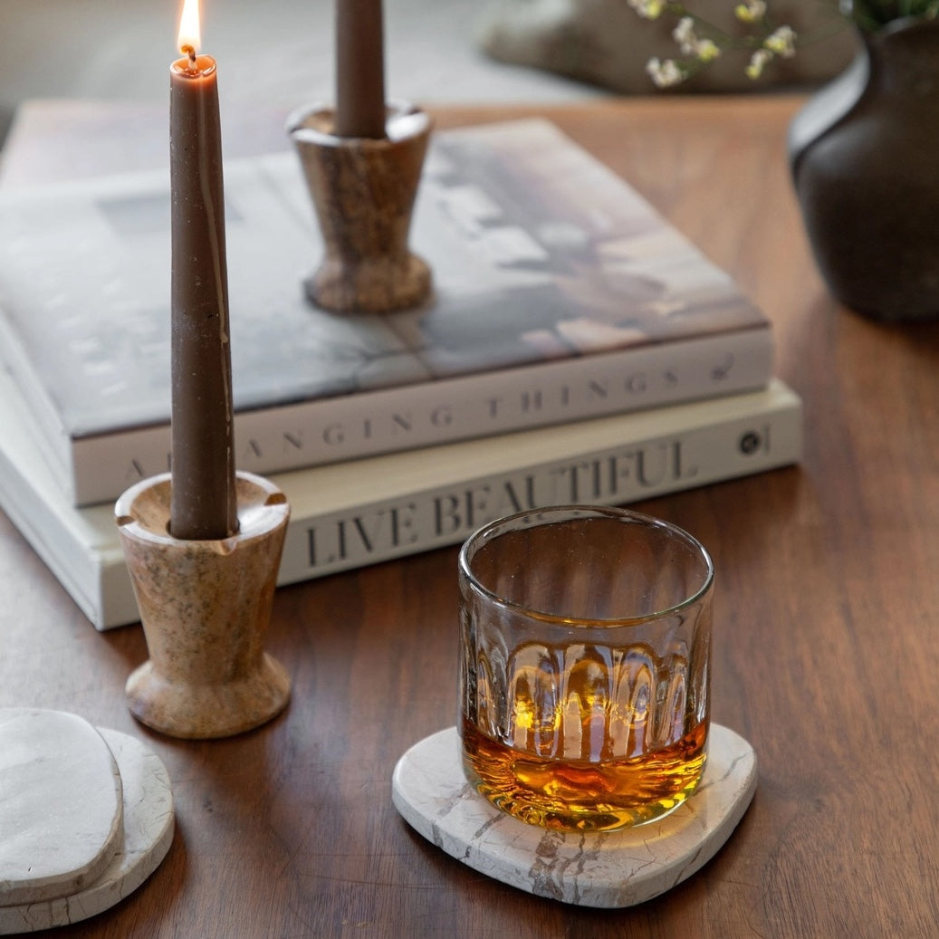 Handblown Fluted Tumbler Glass