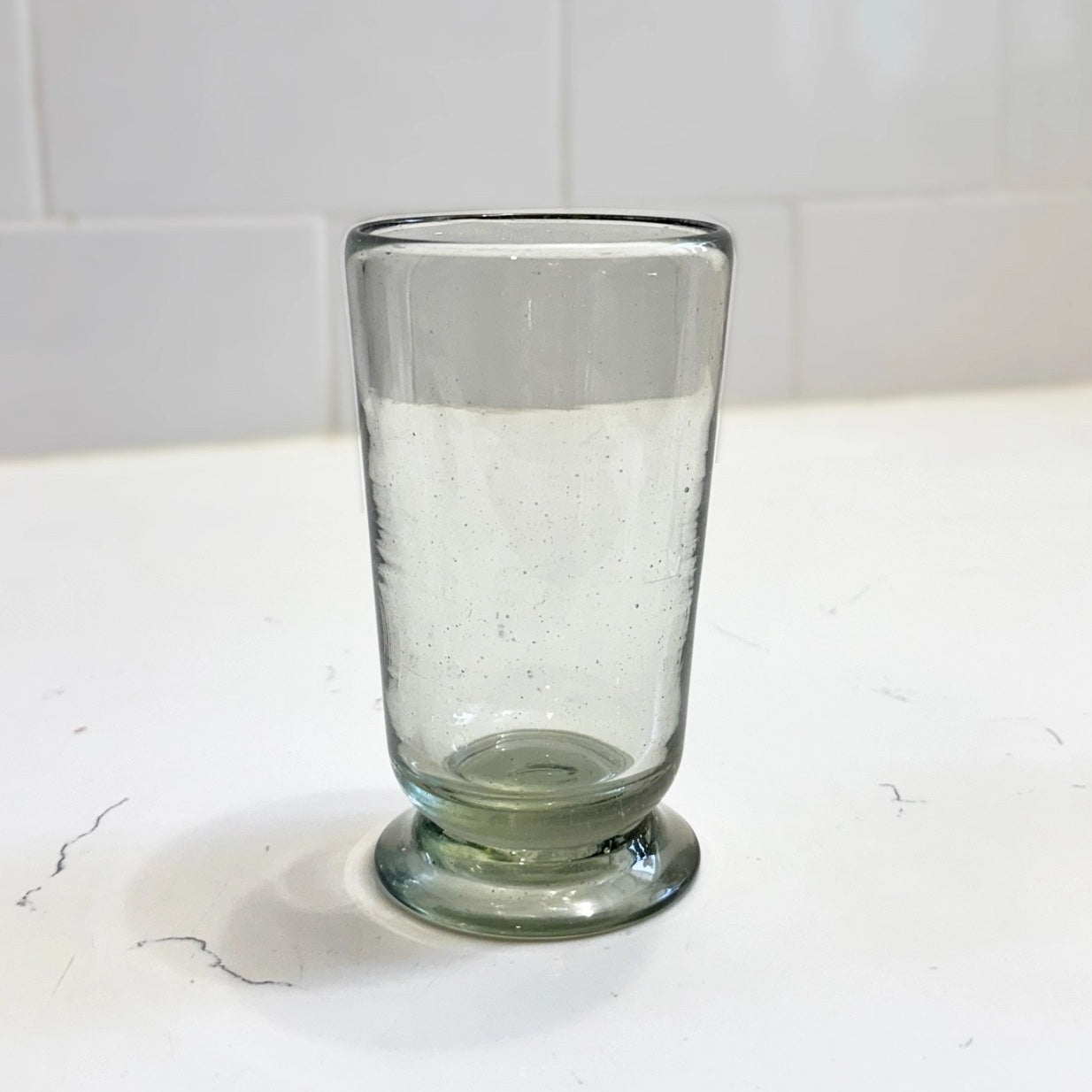 Handblown Footed Drinking Glass