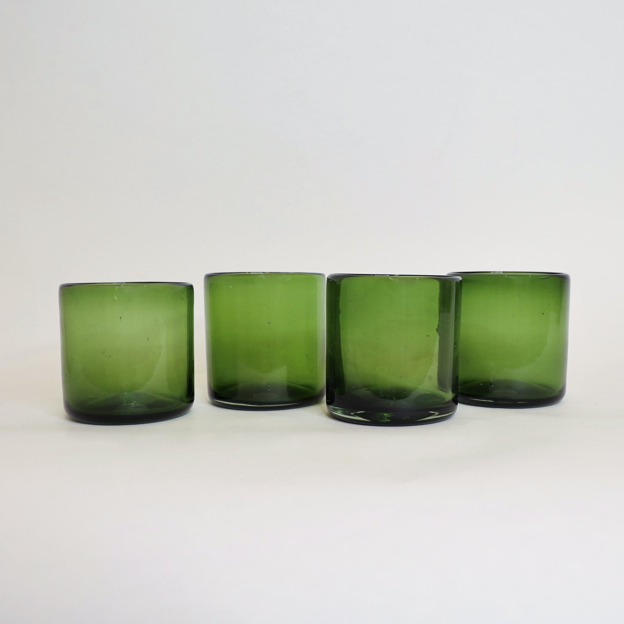 Handblown Rock Glass | Green