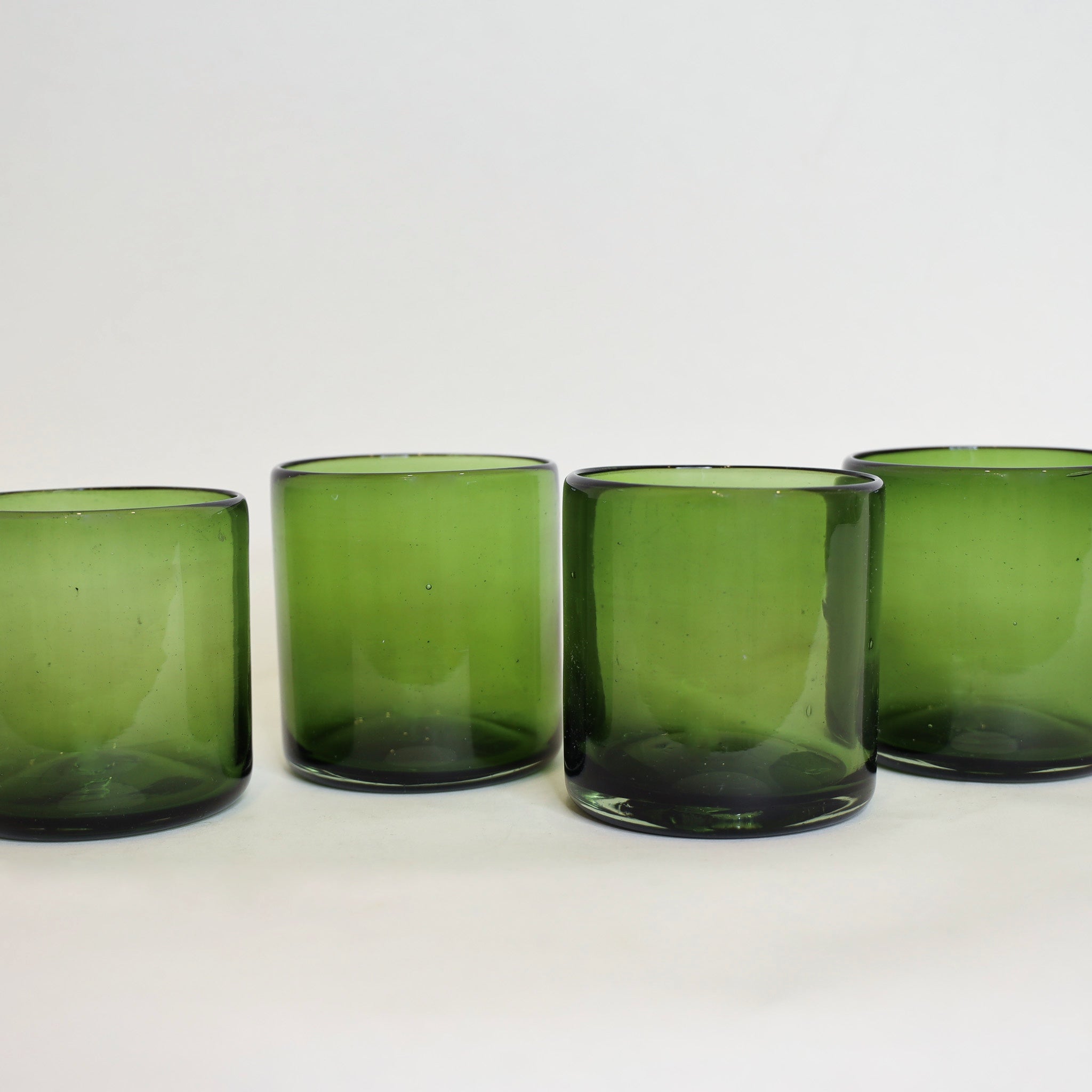 Handblown Rock Glass | Green