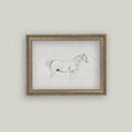 Horse Sketch Framed Artwork