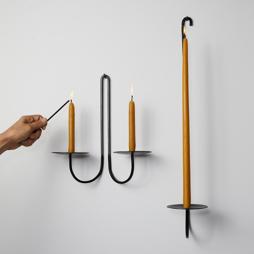 Iron Candle Wall Sconce | Single Arm