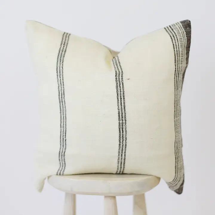 Ivory Bhujodi Wool Pillow
