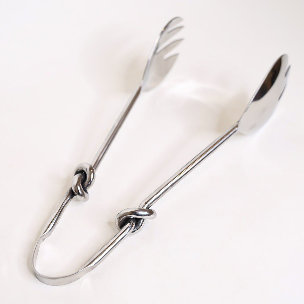 Knotted Handle Salad Tongs