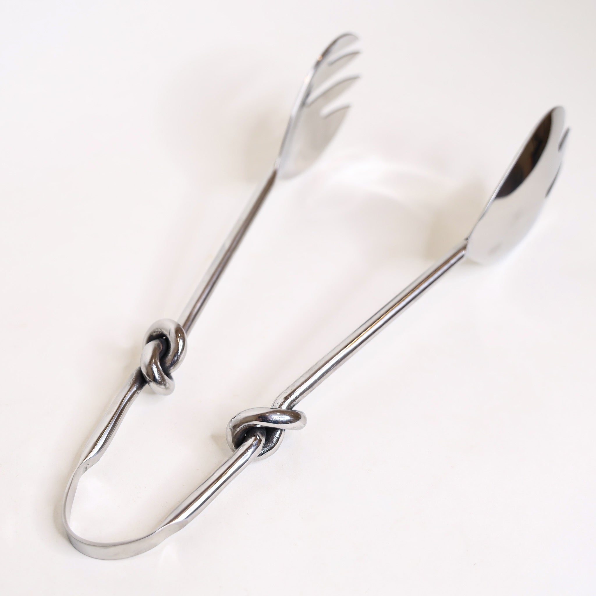 Knotted Handle Salad Tongs