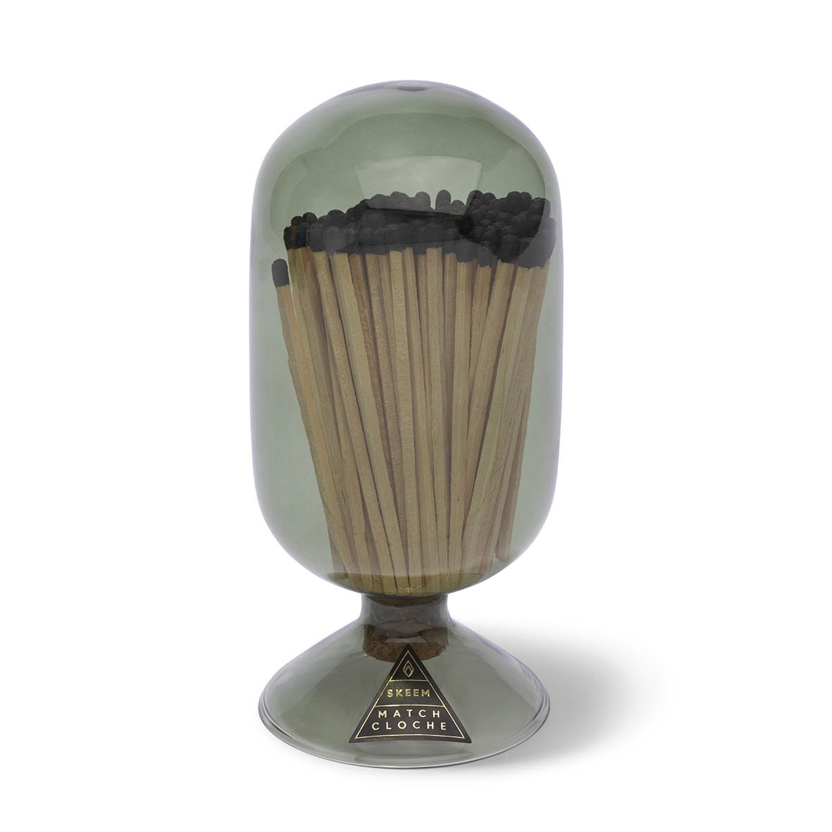 OLIVE GLASS MATCH CLOCHE