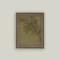 Leaves on Green Framed Artwork