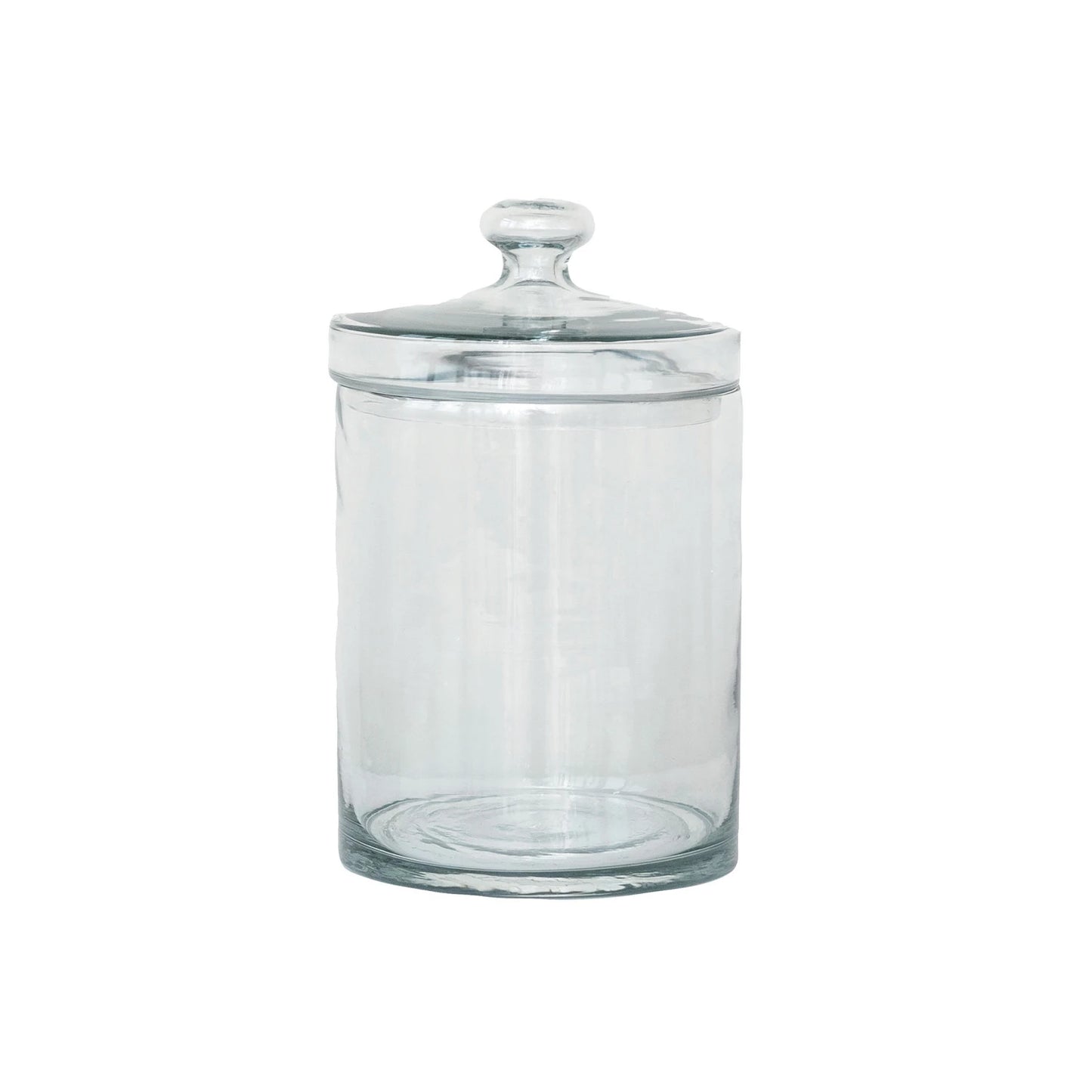 LIDDED GLASS JARS