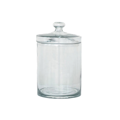 LIDDED GLASS JARS