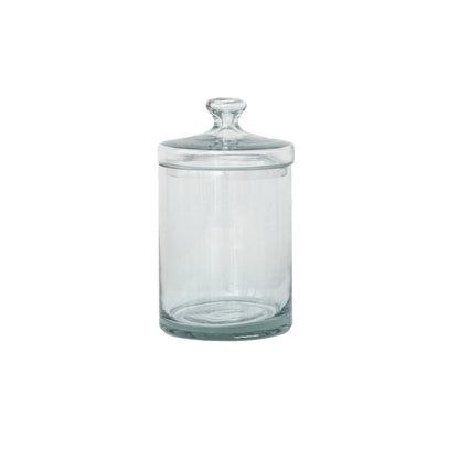 LIDDED GLASS JARS