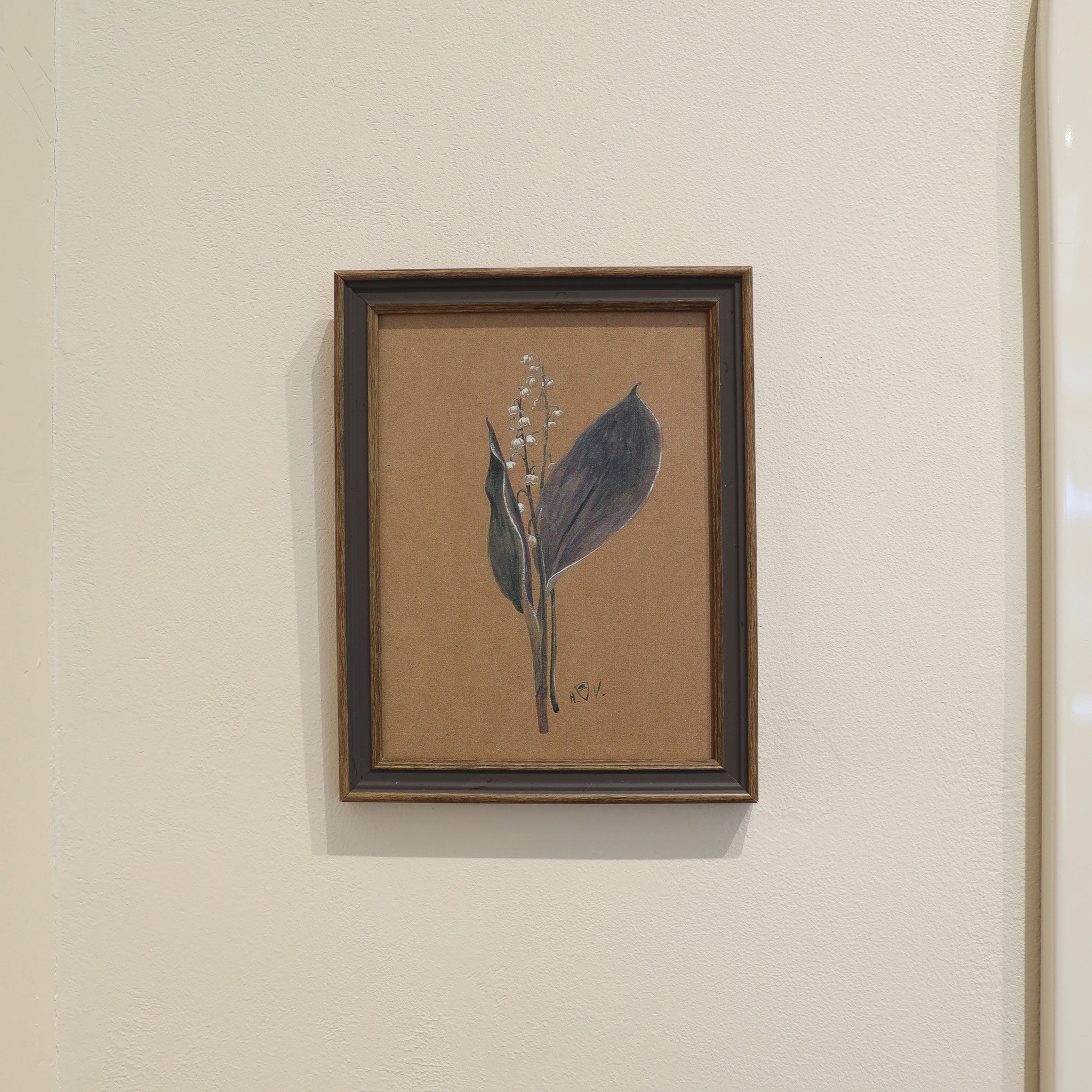 Lily on Brown Framed Artwork