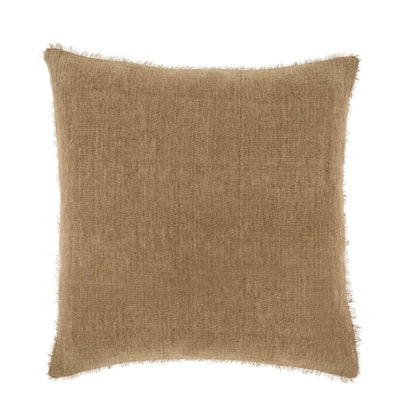 LINA LINEN THROW PILLOW | HAZELNUT