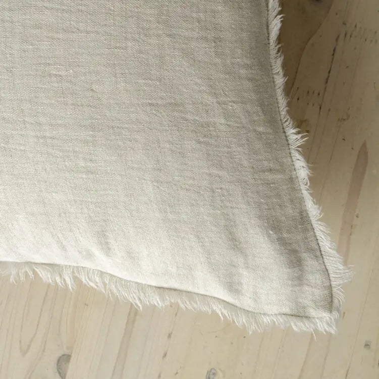 Lina Linen Throw Pillow | Natural
