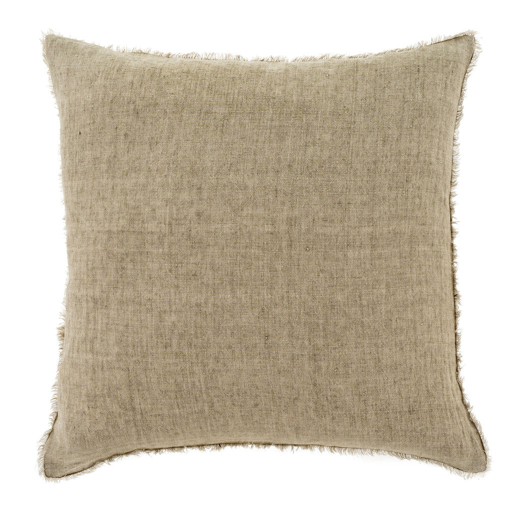Lina Linen Throw Pillow | Sage
