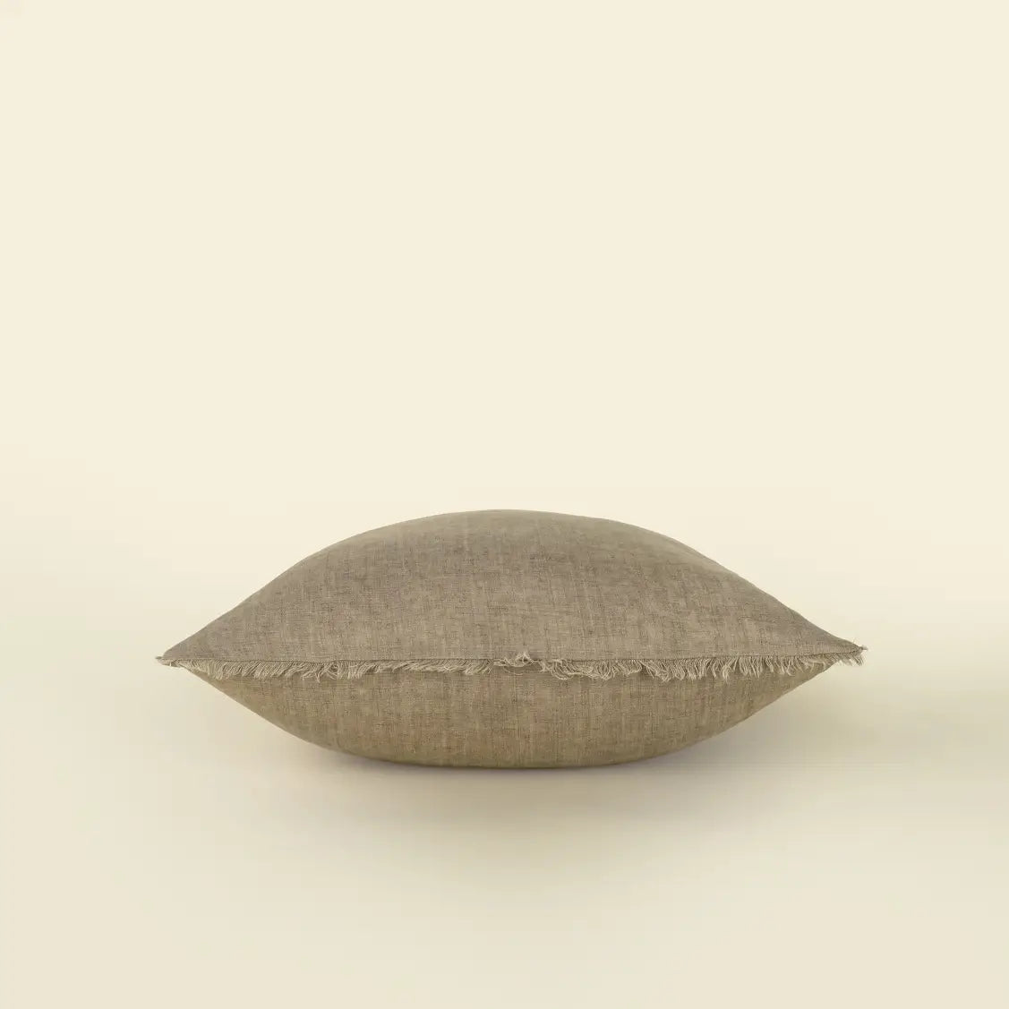 Lina Linen Throw Pillow | Almond