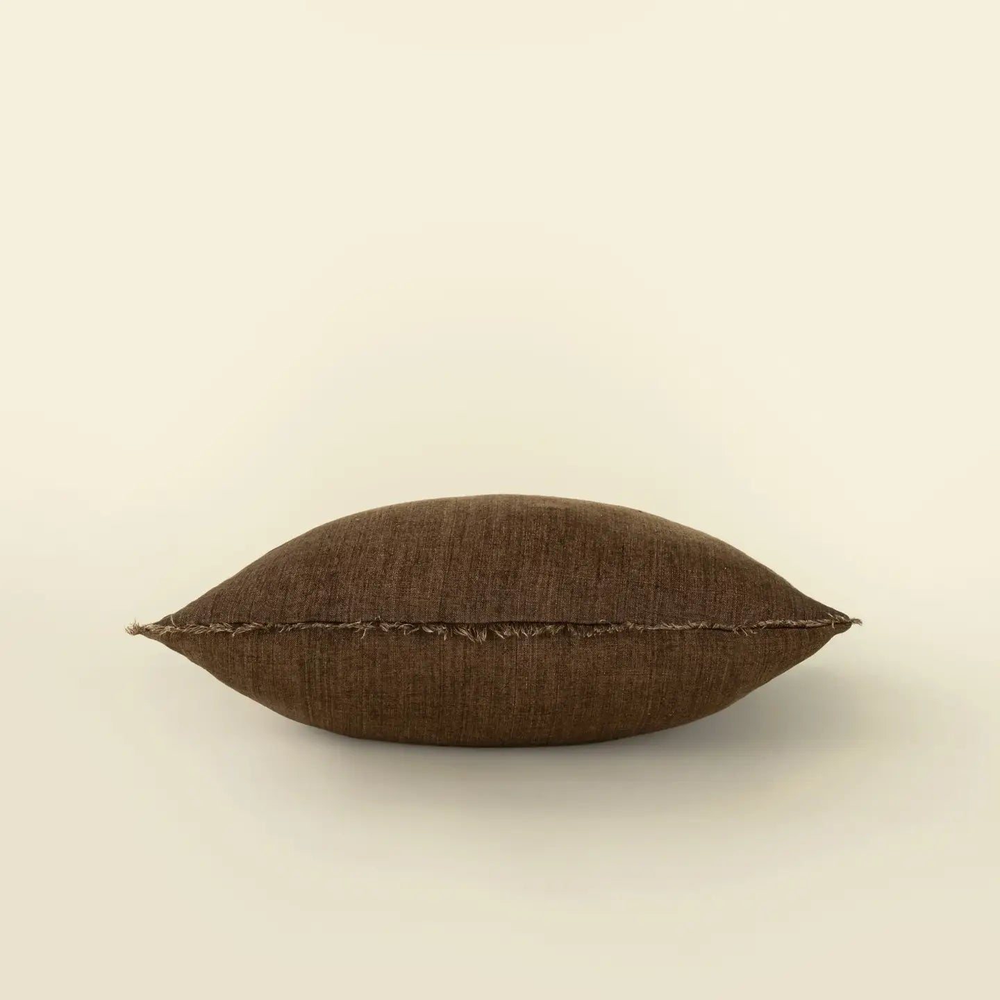 Lina Linen Throw Pillow | Mocha