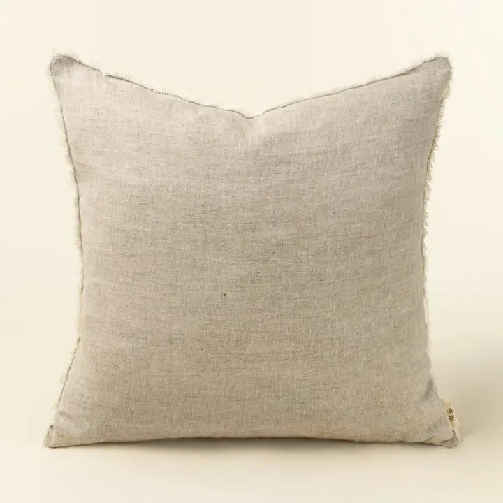 Lina Linen Throw Pillow | Natural