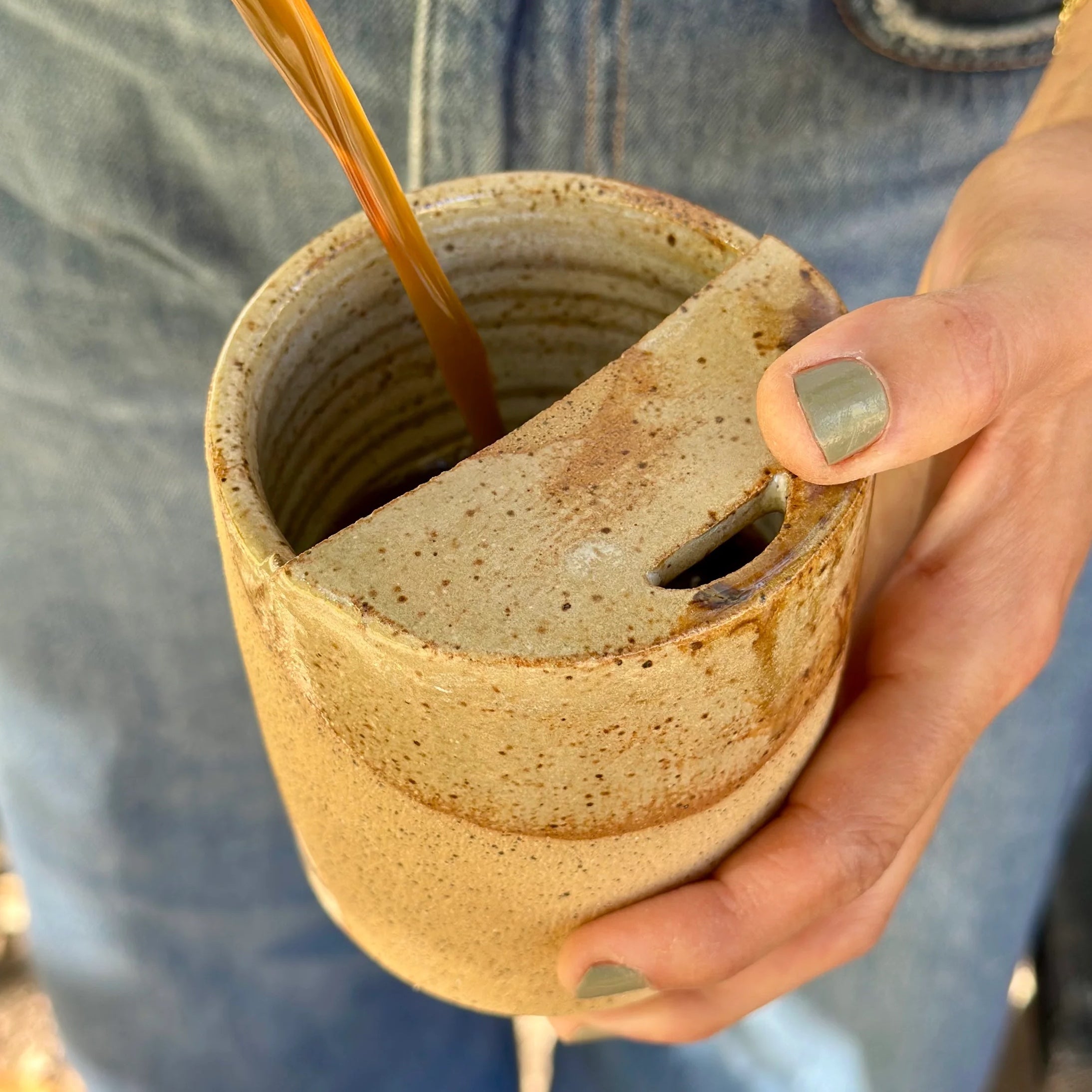 Mancha Stoneware To-Go Mug