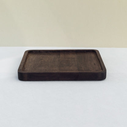 STAINED MANGO WOOD TRAYS | SQUARE