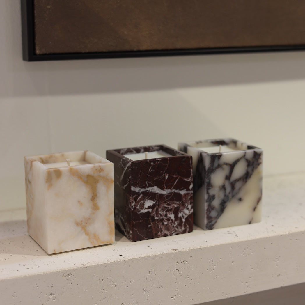 ROSSO MARBLE CANDLE