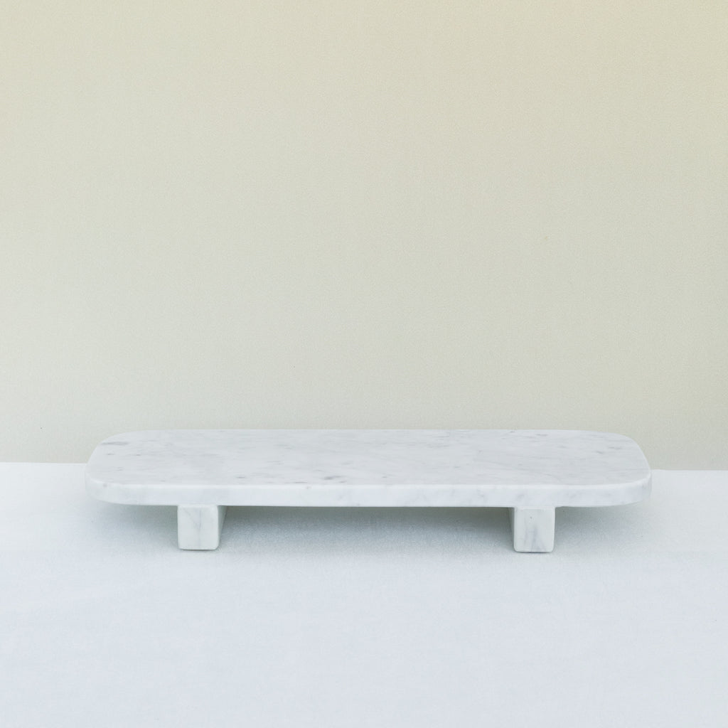 FOOTED MARBLE TRAY