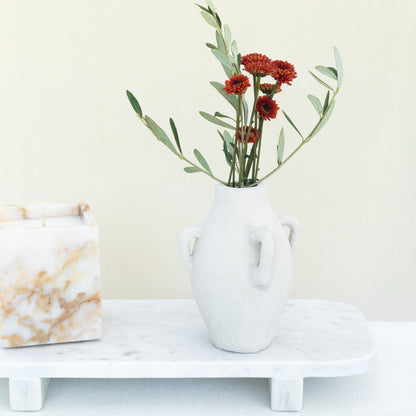 FOOTED MARBLE TRAY