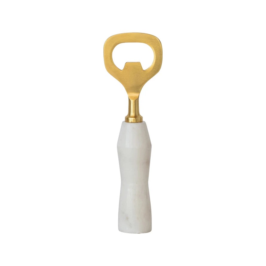 MARBLE & GOLD BOTTLE OPENER