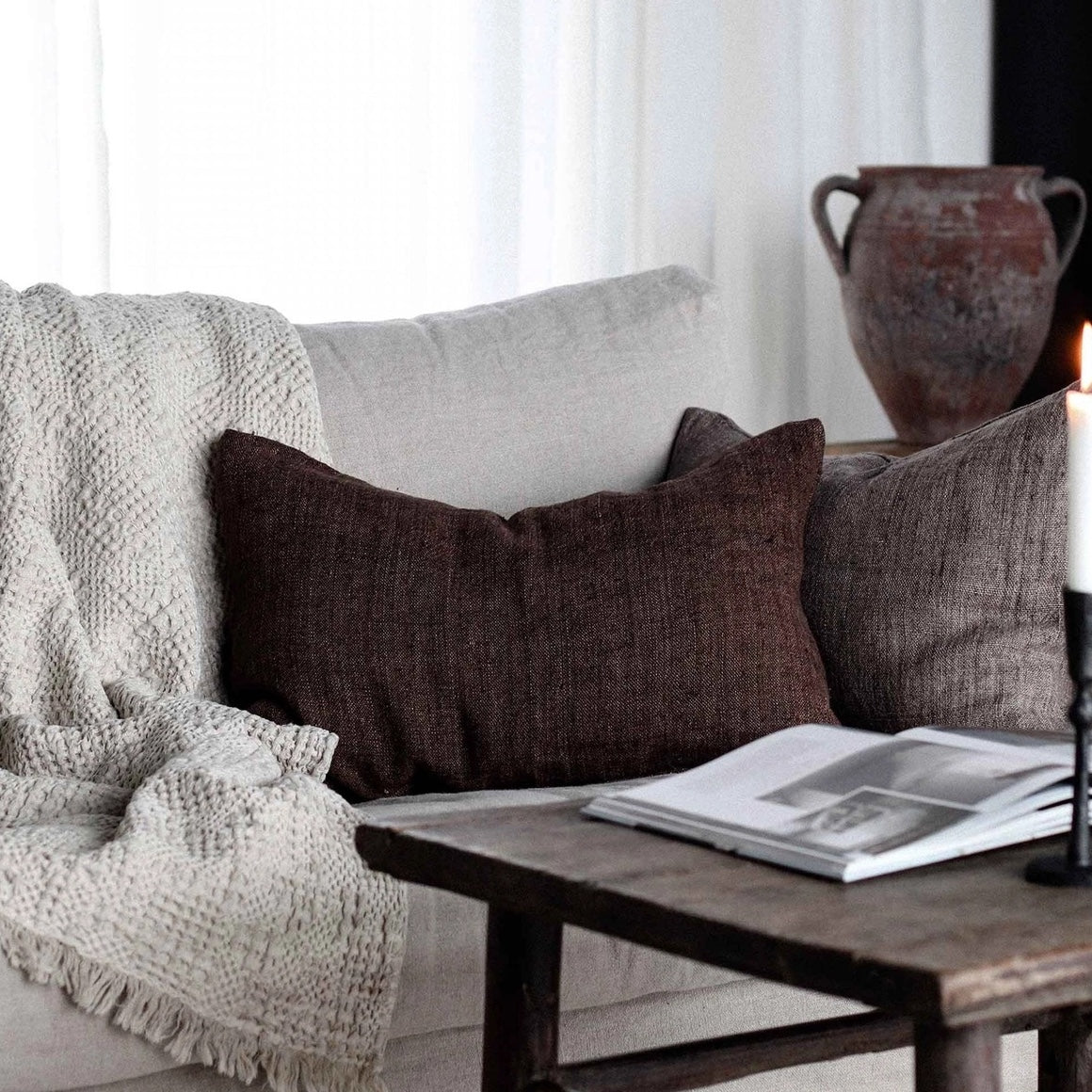 Margaux Linen Lumber Pillow