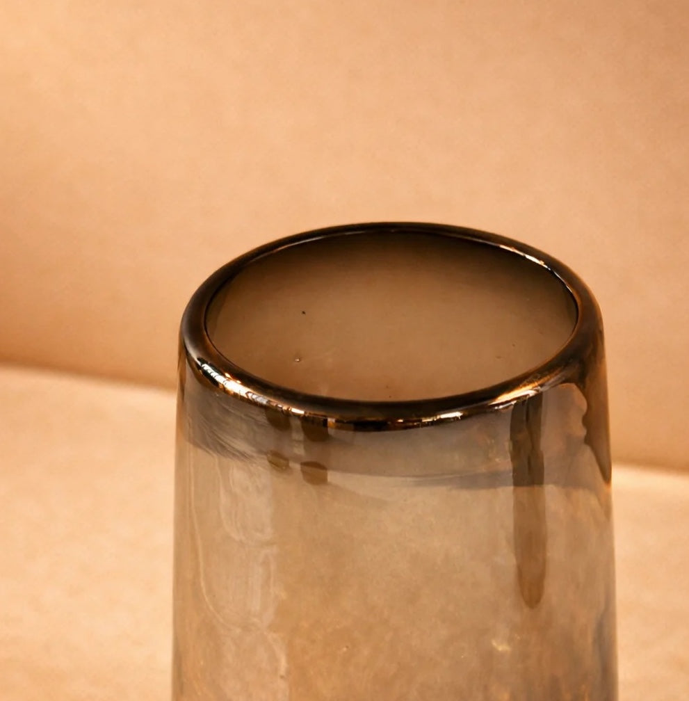 Mario Short Smoke Luster Glass