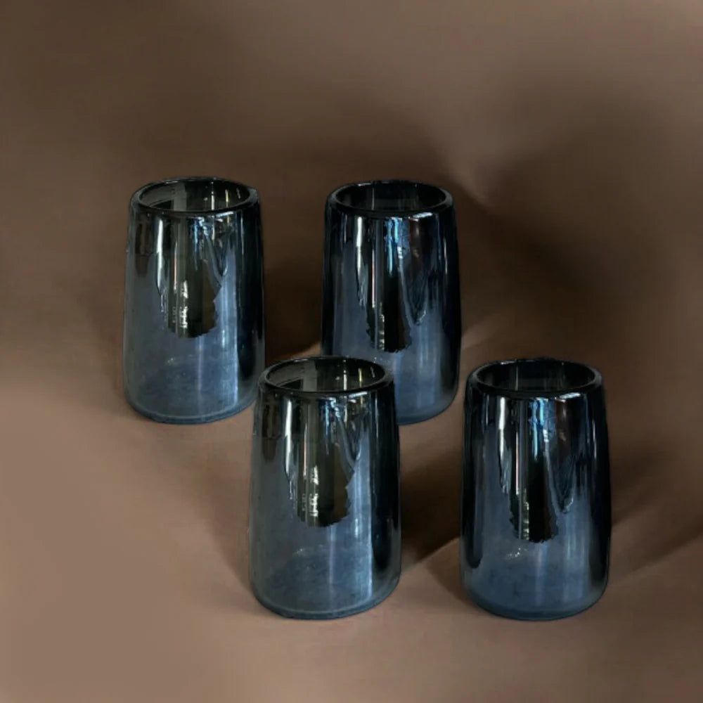 S/4 Mario Tall Smoke Luster Glass