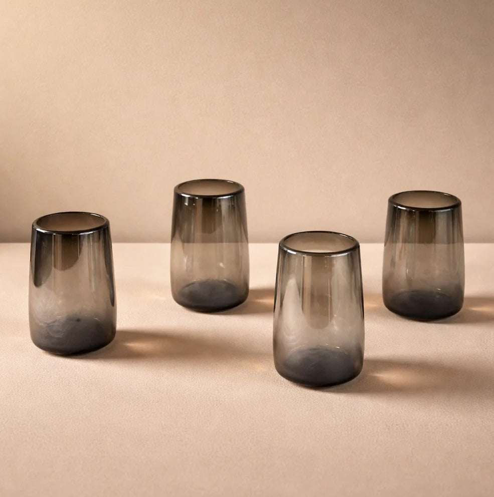 Mario Tall Smoke Luster Glass