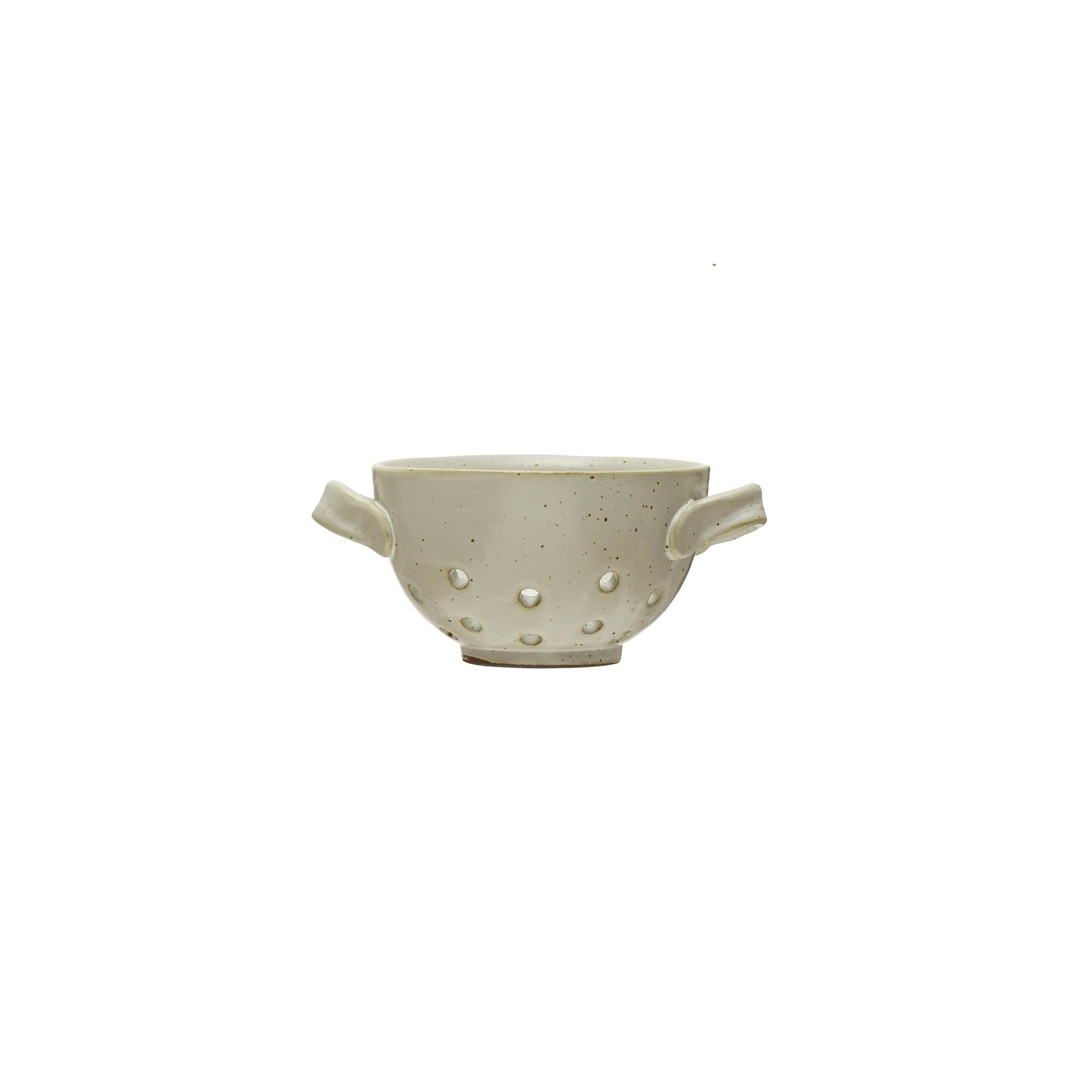 HANDLED STONEWARE BERRY BOWL