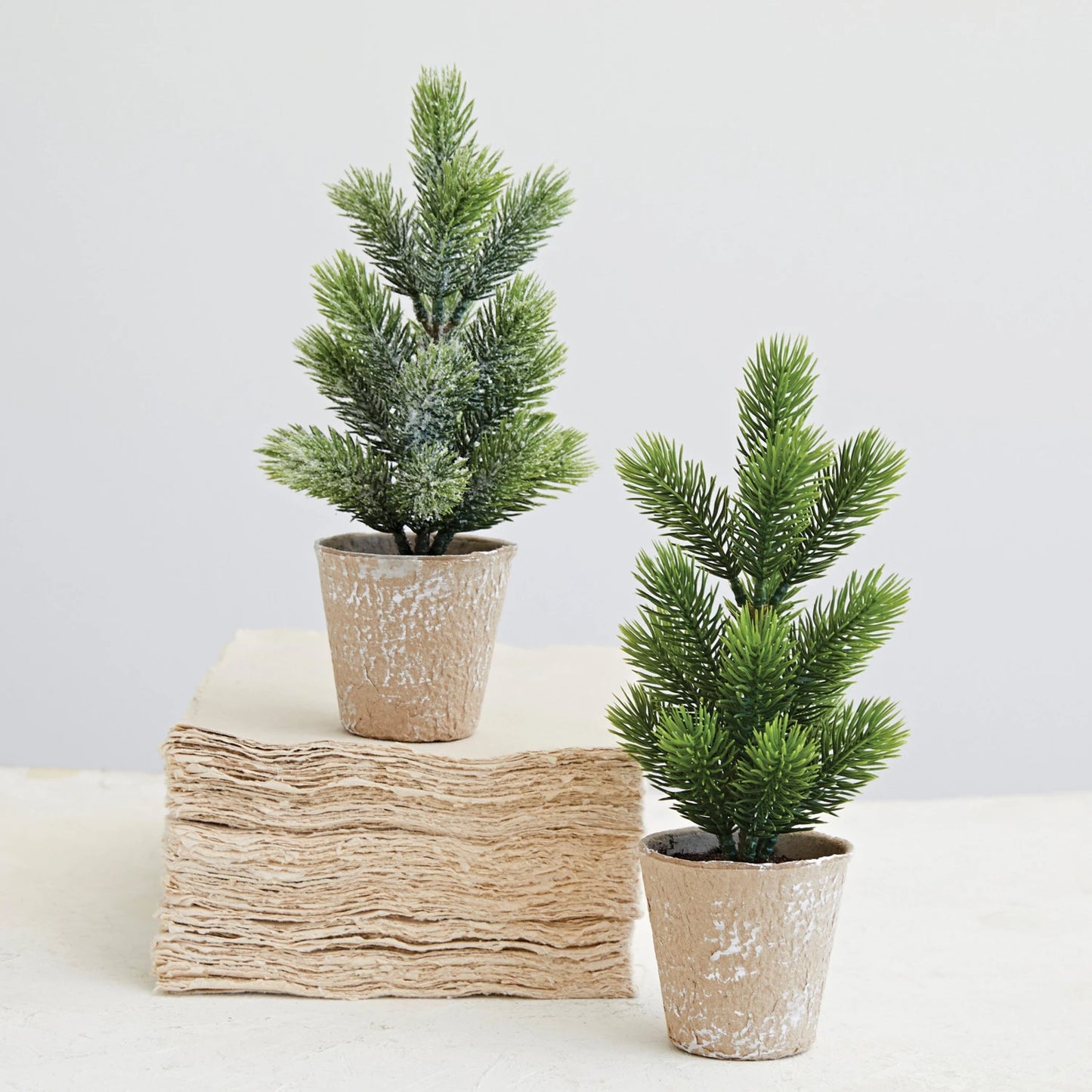 MINI POTTED FAUX PINE TREES