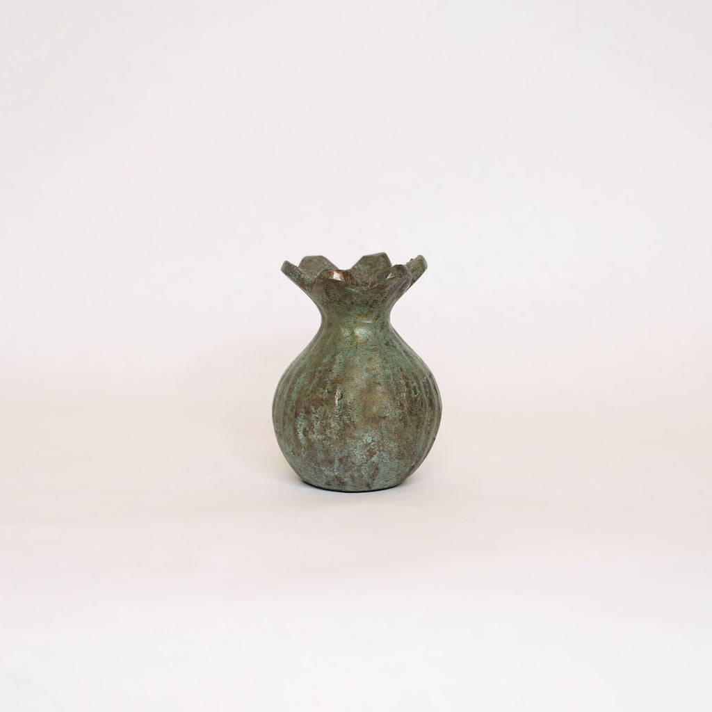Patina Poppy Bud Vase