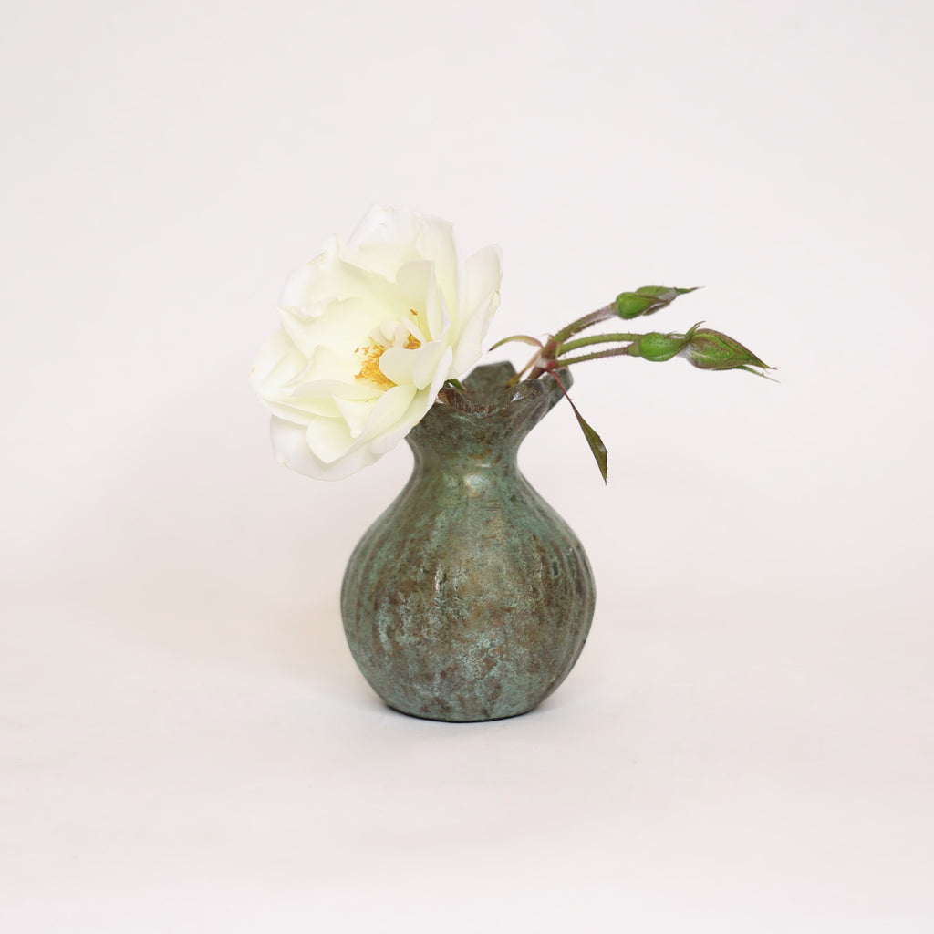 Patina Poppy Bud Vase