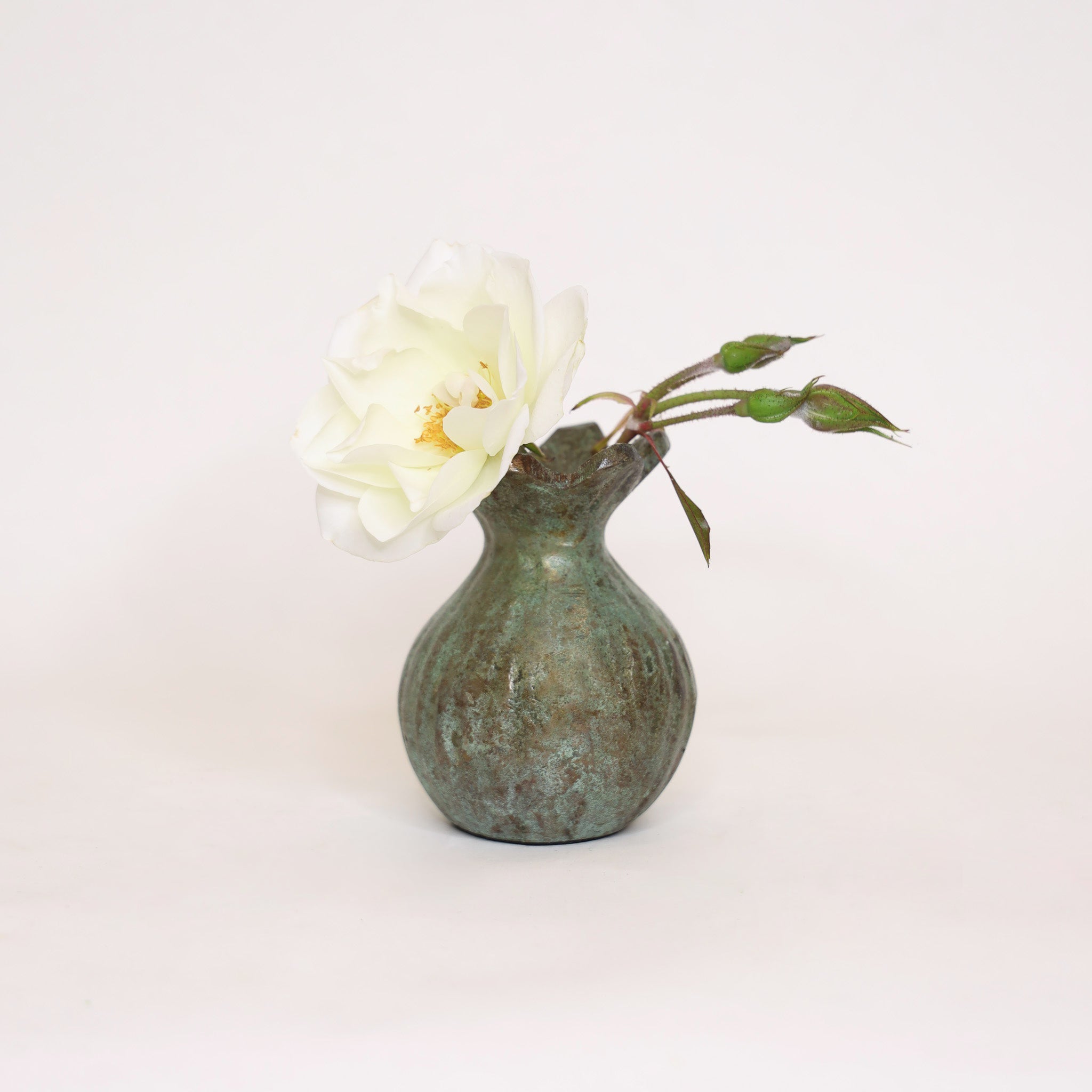 Patina Poppy Bud Vase
