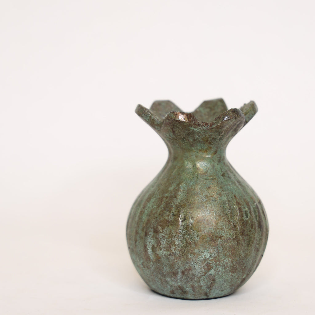 Patina Poppy Bud Vase