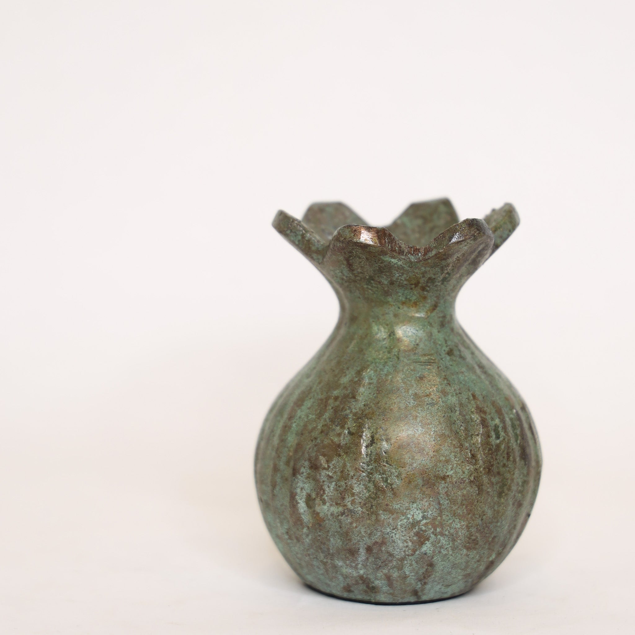 Patina Poppy Bud Vase